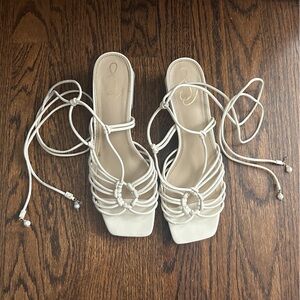 Sam Edelman Cream Strappy Women's Sandals
